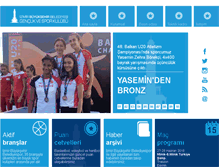 Tablet Screenshot of izmirbsbspor.org
